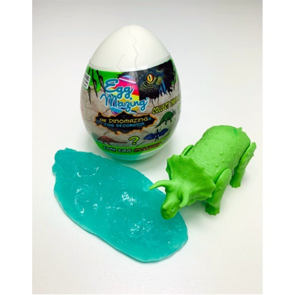 The Eggmazing Dinomazing Egg Decorator Kit with Cracked Dino Eggs and Markers