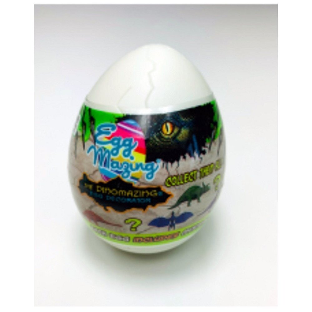 The Eggmazing Dinomazing Egg Decorator Kit with Cracked Dino Eggs and Markers