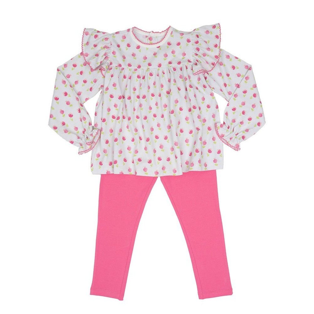 The Oaks Apparel Emmy Legging Set Pink Tulip