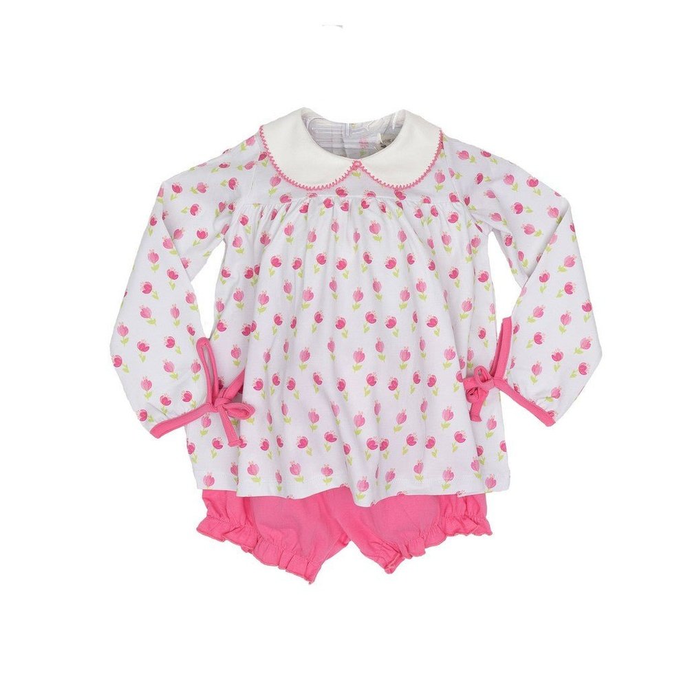 The Oaks Apparel Mary Charlotte Bloomer Set Pink Tulip