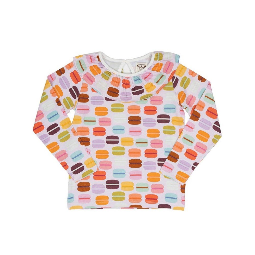 The Oaks Apparel Ruffle Collar Shirt French Macaroon