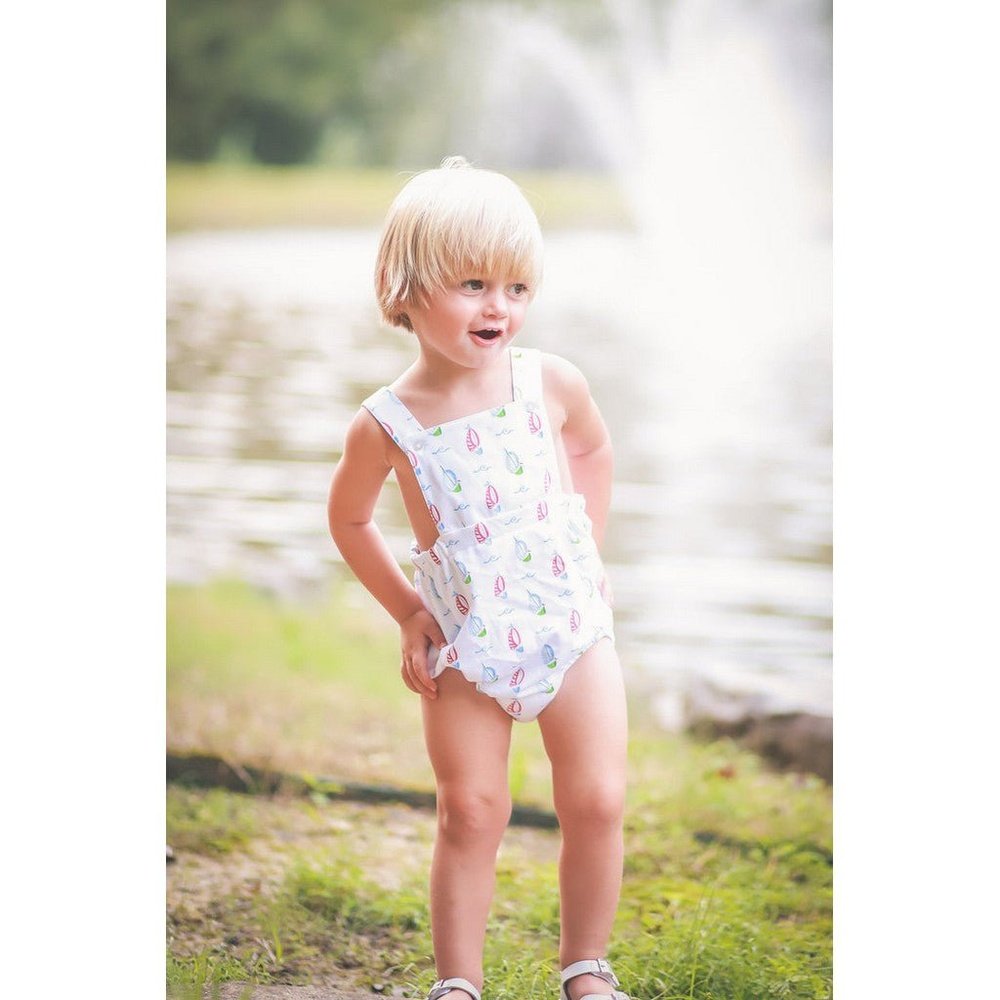 The Proper Peony Parkside Collection Sawyer Sailboats Boy Bubble
