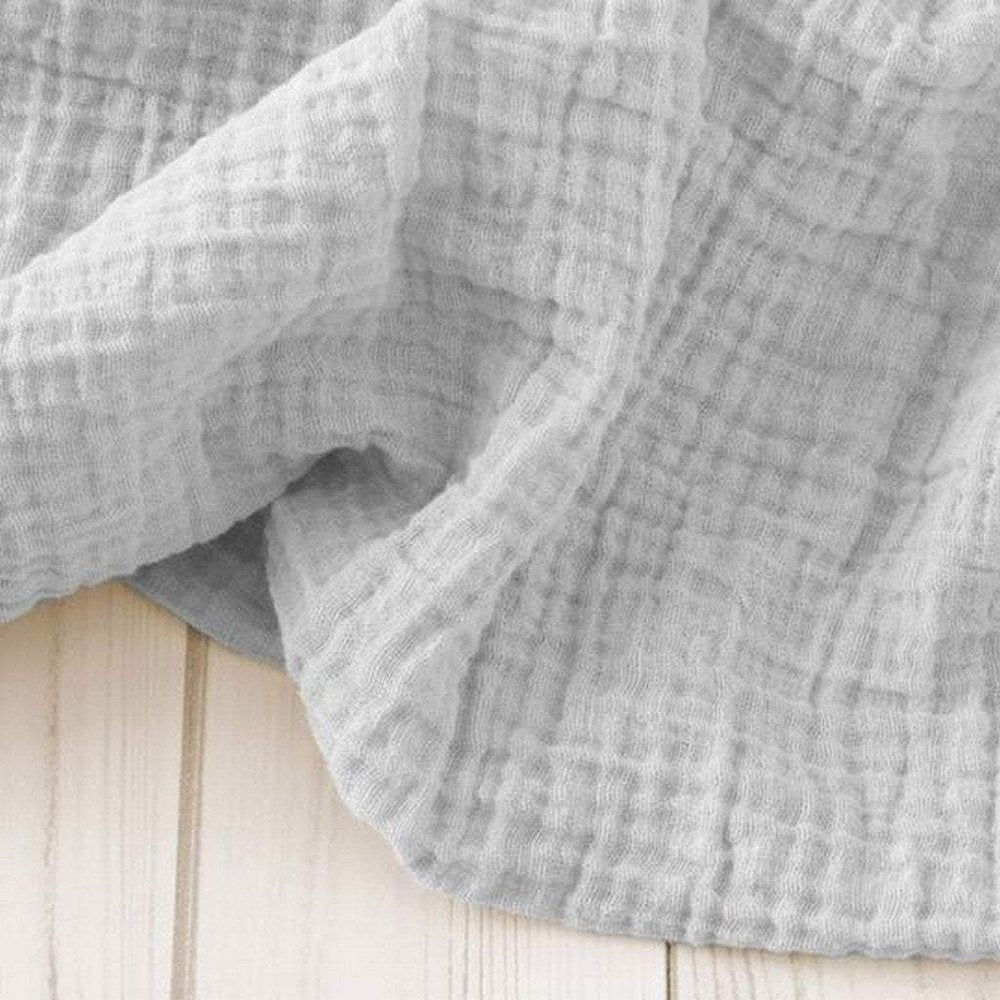 Sugar and MapleThe Sugar House Classic Muslin Swaddle Blanket Light GreyBabysupermarket