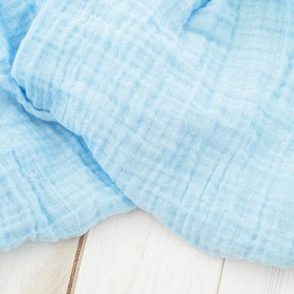 Sugar and MapleThe Sugar House Classic Muslin Swaddle Blanket Sky BlueBabysupermarket