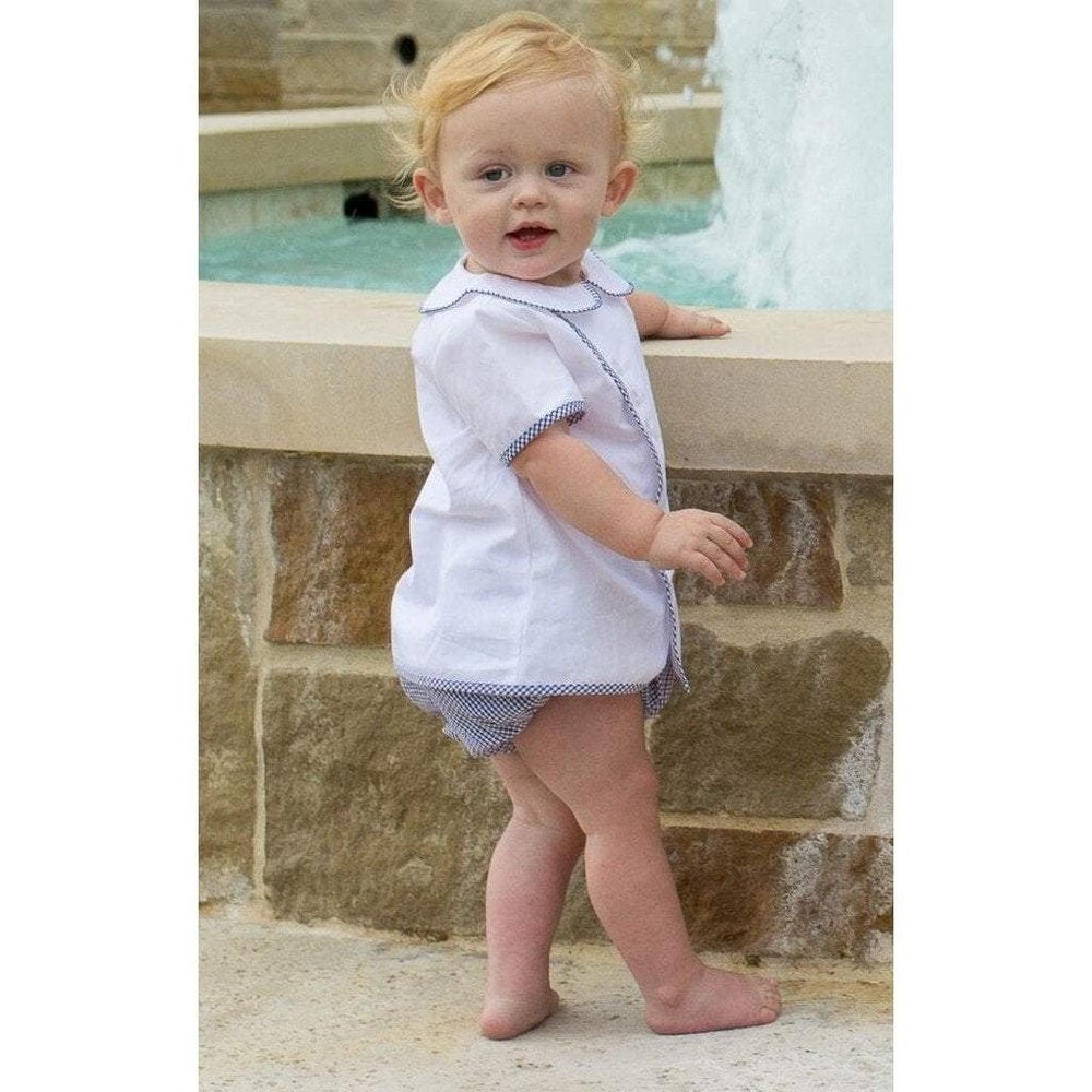 Thread Heirloom Navy Seersucker Bloomer Set