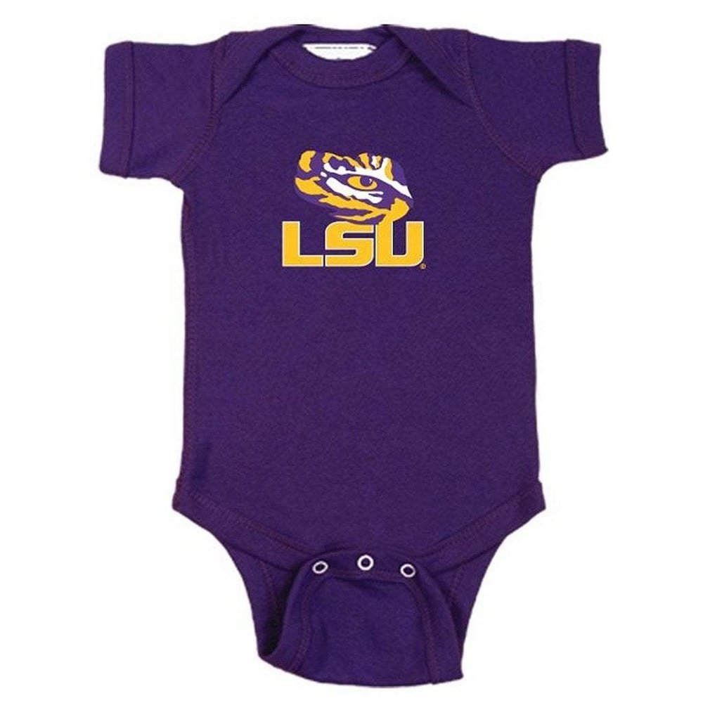 Two Feet Ahead LSU Infant Lap Shoulder Onesie