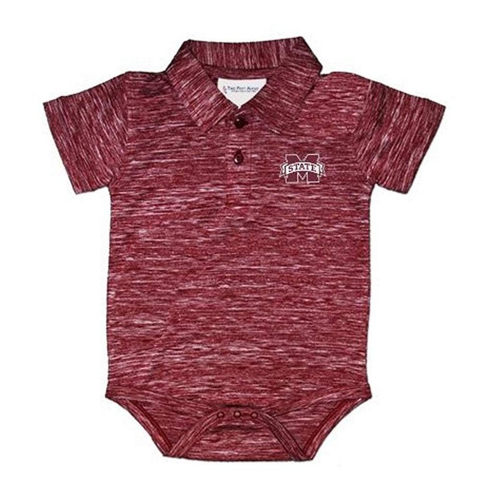 Two Feet Ahead MSU Space Dye Golf Infant Creeper Onesie