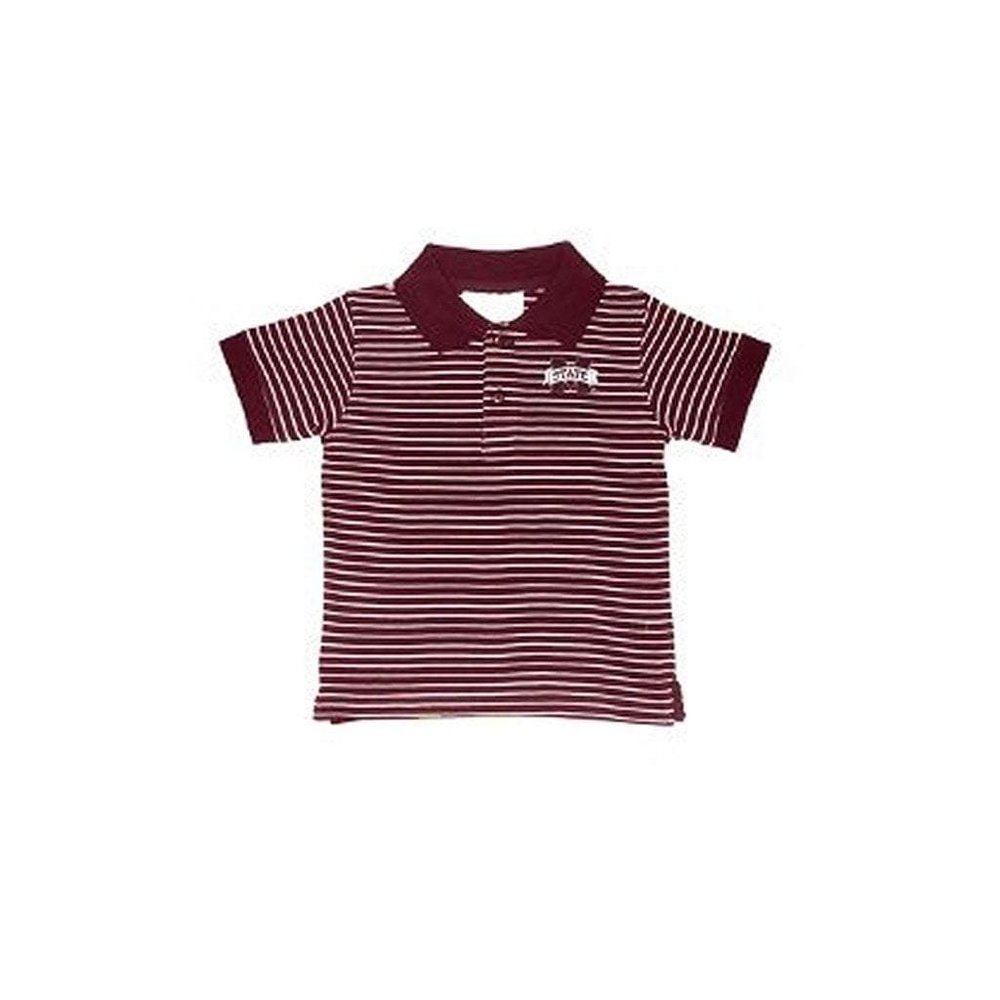 Two Feet Ahead Toddler MSU Stripe Golf Shirt