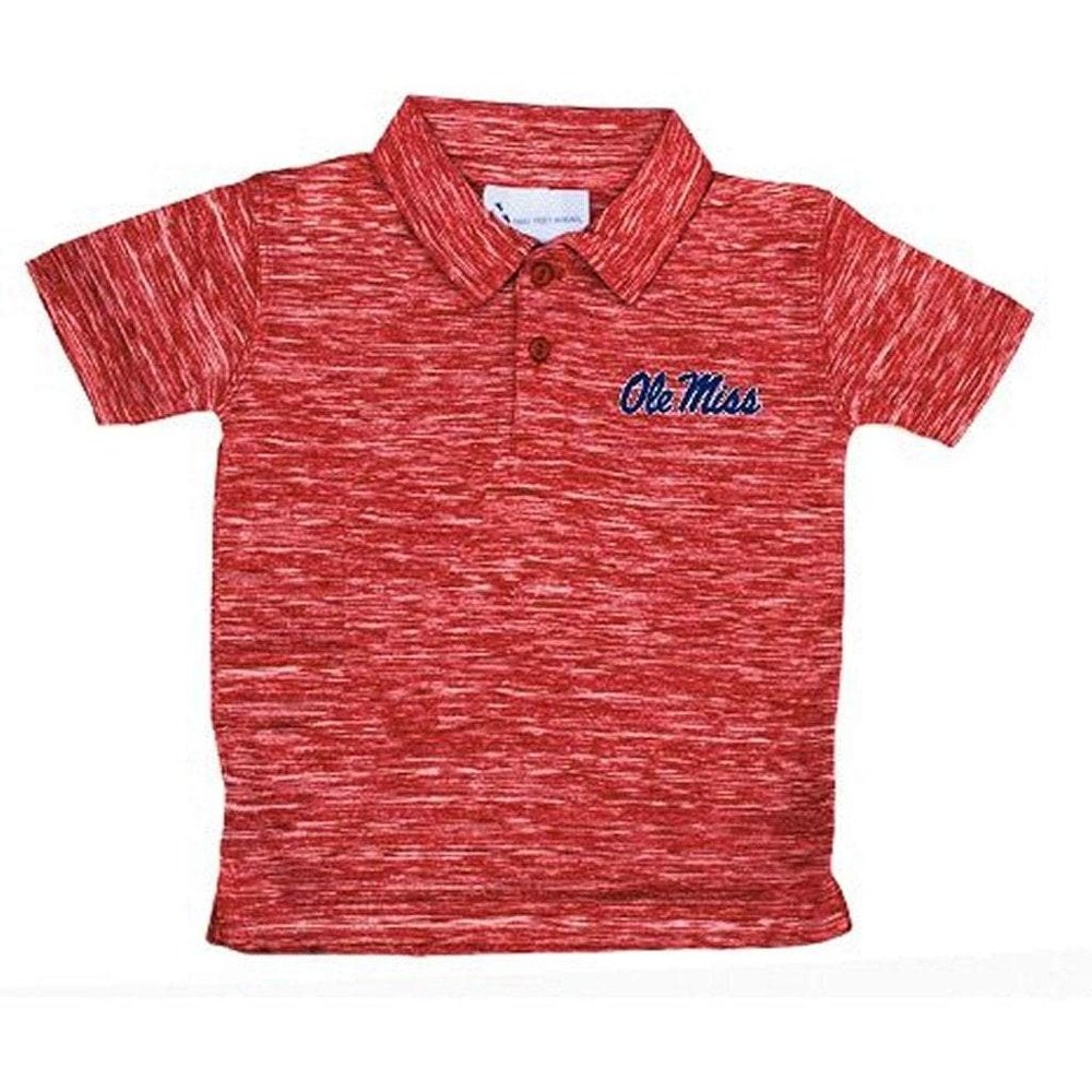 Two Feet Ahead Toddler OleMiss Space Dye Golf Shirt
