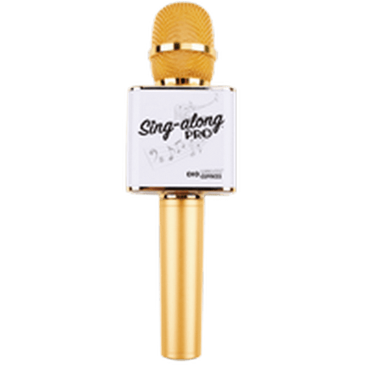 Wireless Express Sing-Along Pro Gold Bluetooth Microphone
