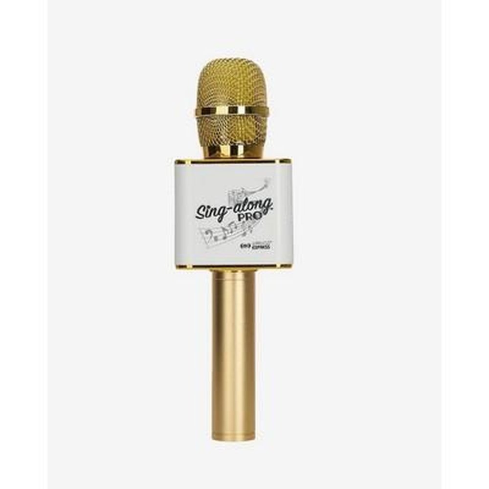 Wireless Express Sing-Along Pro Gold Bluetooth Microphone