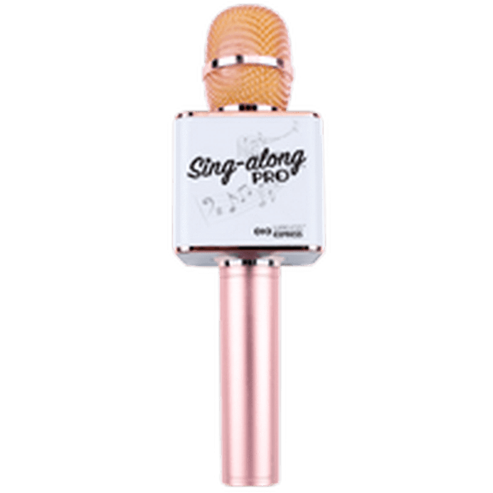 Wireless Express Sing Along Pro Rose Gold Bluetooth Microphone