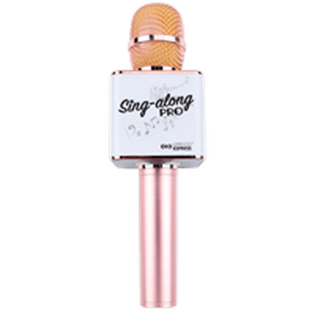 Wireless Express Sing-Along Pro Rose Gold Bluetooth Microphone