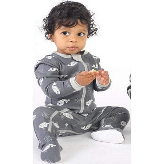 Zippy Jams Bub Bub Beluga Zipper Footie