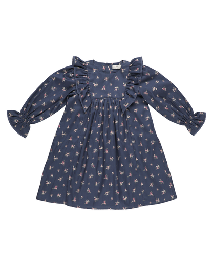 Early Sunday Margot Dress - Ditsy Bouquet Navy
