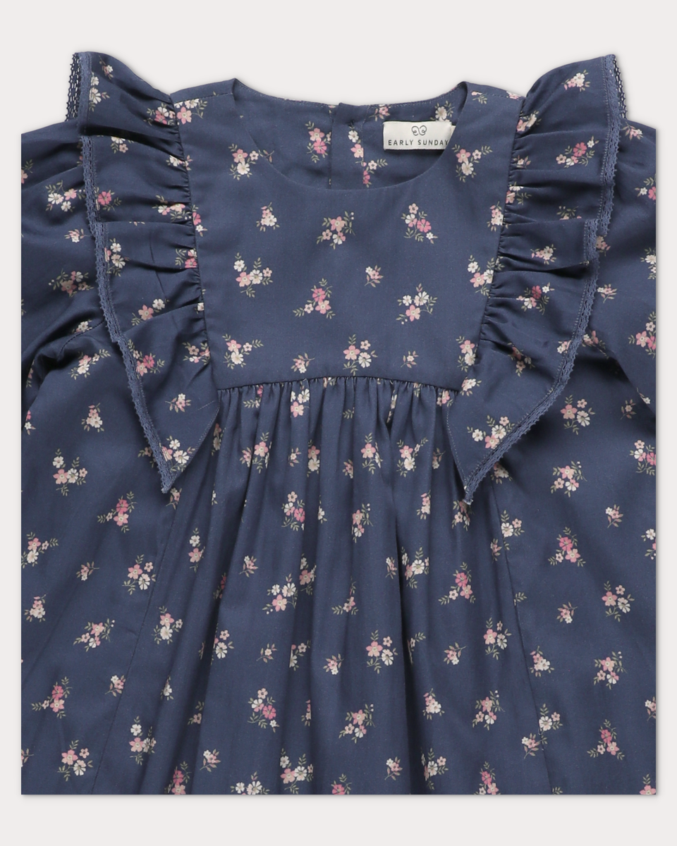 Early Sunday Margot Dress - Ditsy Bouquet Navy
