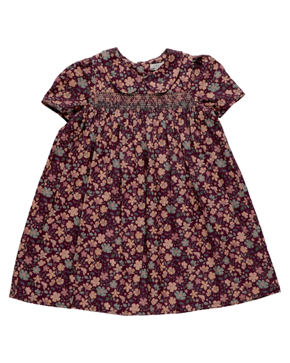 Early Sunday Erika Dress - Garden Flowers Plum