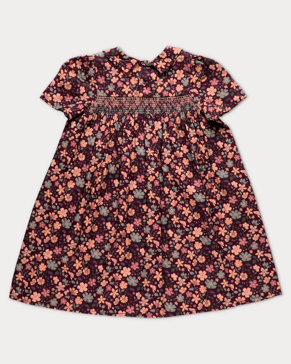 Early Sunday Erika Dress - Garden Flowers Plum