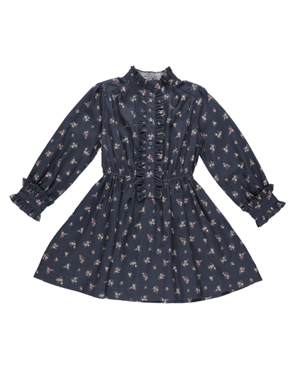 Early Sunday Dawn Dress - Ditsy Bouquet Navy