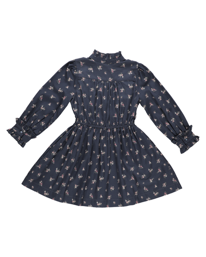 Early Sunday Dawn Dress - Ditsy Bouquet Navy