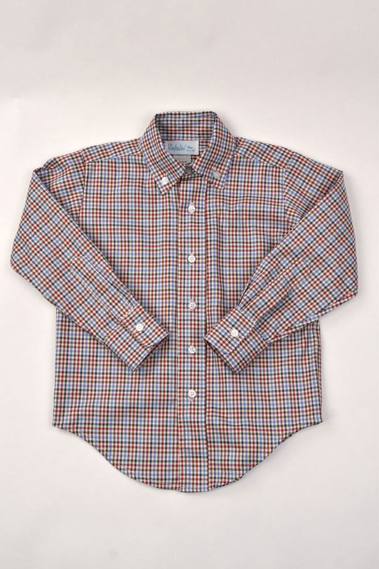 Funtasia Too Boys Autumn Plaid Button Down Shirt
