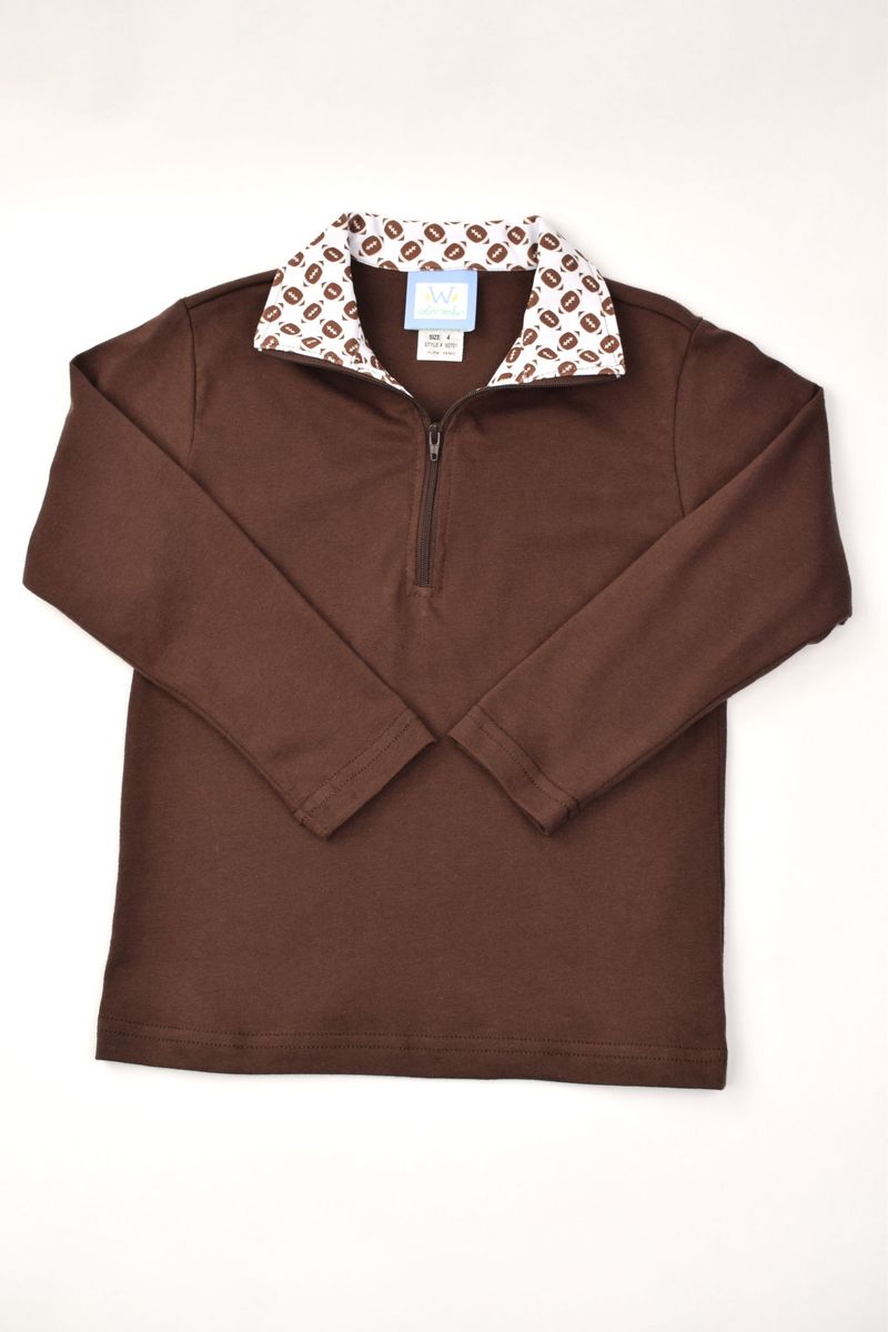 Funtasia Too Boys Footballs 1/2 Zip Polo
