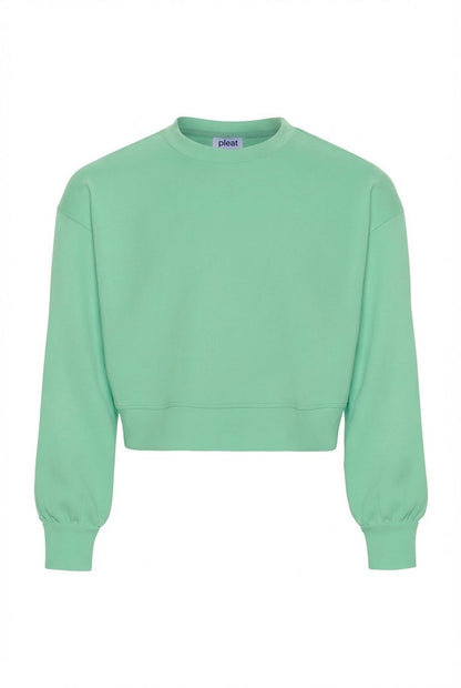 Pleat Girls Shirts Clover / 7 Pleat Frances Sweatshirt - Clover