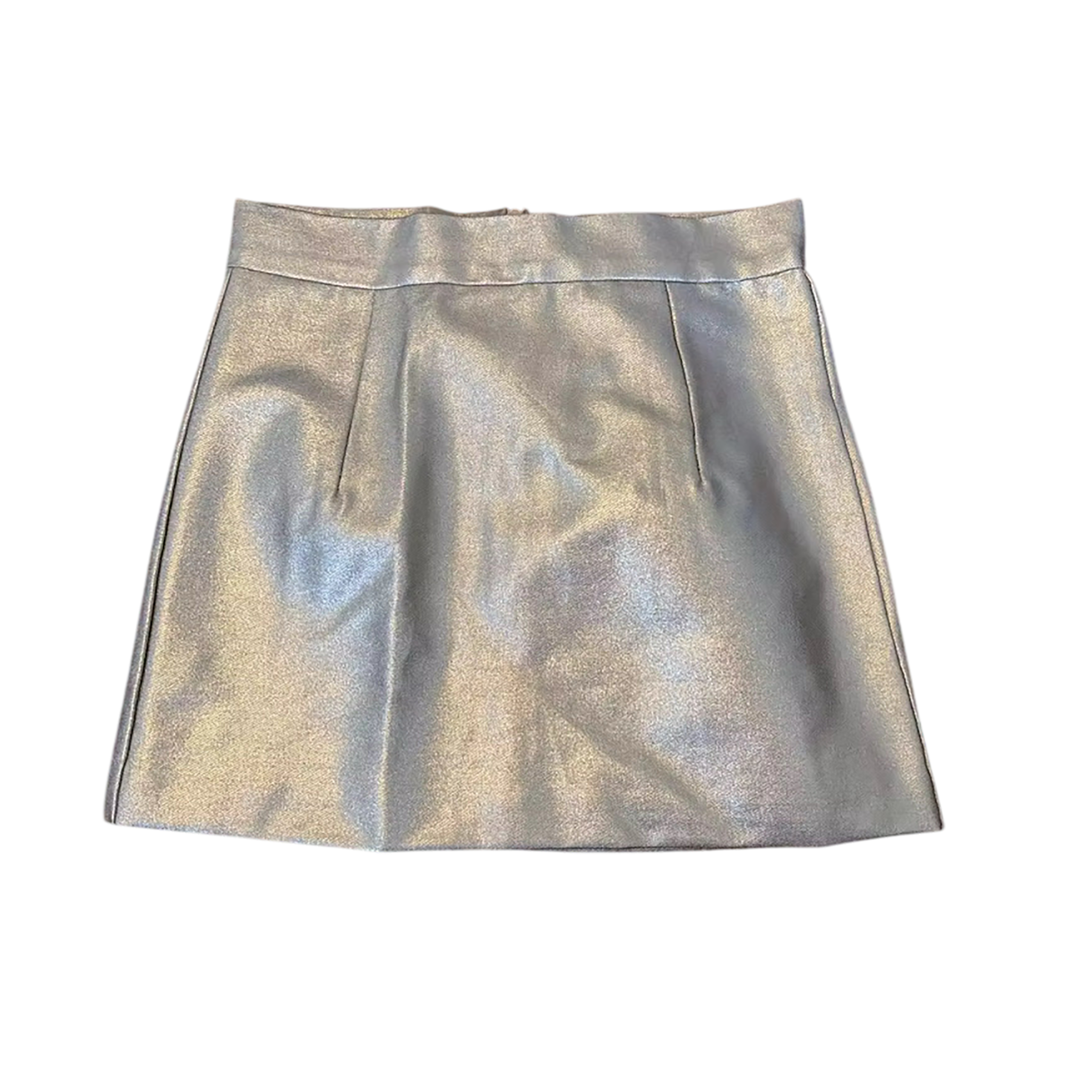 Tweenstyle Girls Zip Back Mini Skirt - Gold