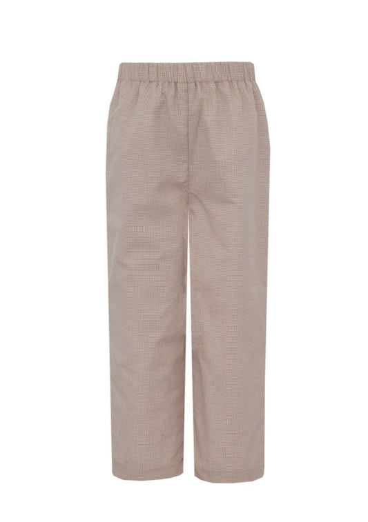 Anavini Boys Hunting Dog Pants - Khaki Gingham