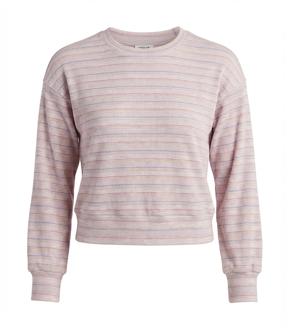 Pleat Natalie Top - Purple/Blue/Pink
