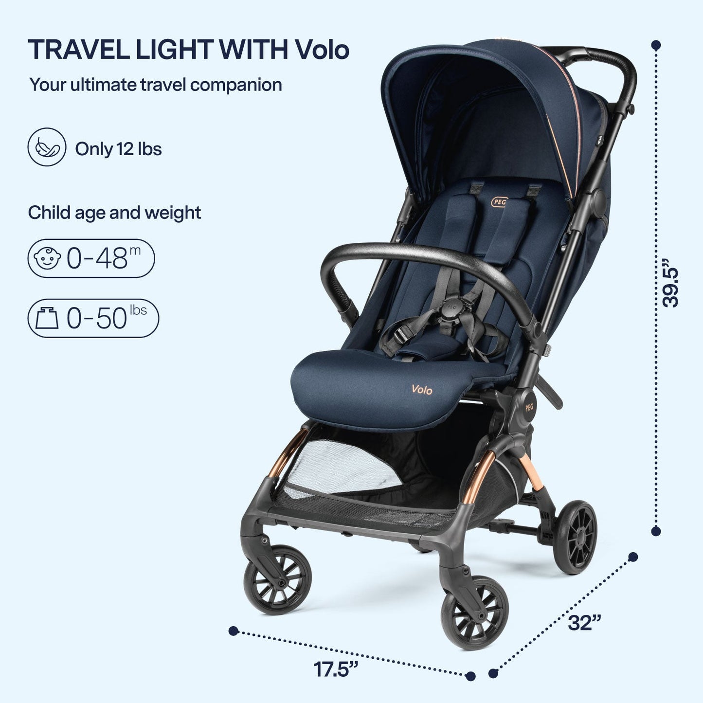 PEGPEG Volo Stroller + Travel BagBabysupermarket