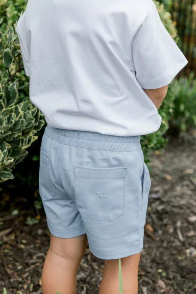 Bailey Boys Kids J Bailey Seaside Pull On Twill Short - Harbor Blue