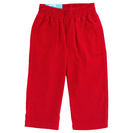 Bailey Boys Red Cord Pull On Cord Pant