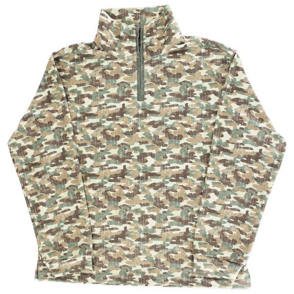 J Bailey Camo Half Zip Performance Pullover