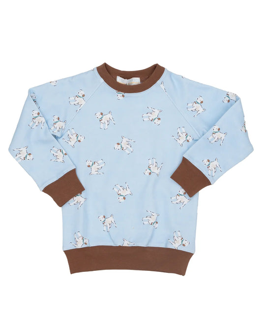 The Oaks Apparel Boy's Bluebell Pups Sweatshirt