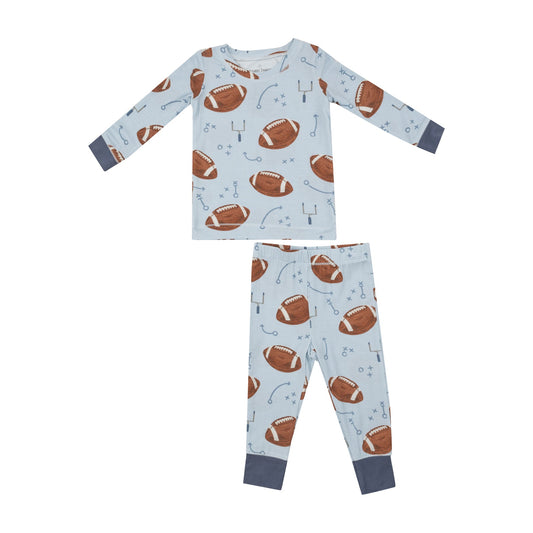 Angel Dear Footballs Blue Long Sleeve Loungewear Set