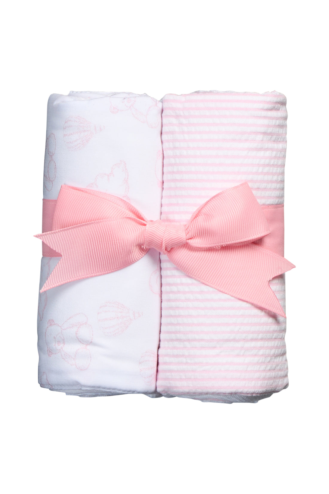 3 Marthas Set of Two Burps - Teddy Bear Pink