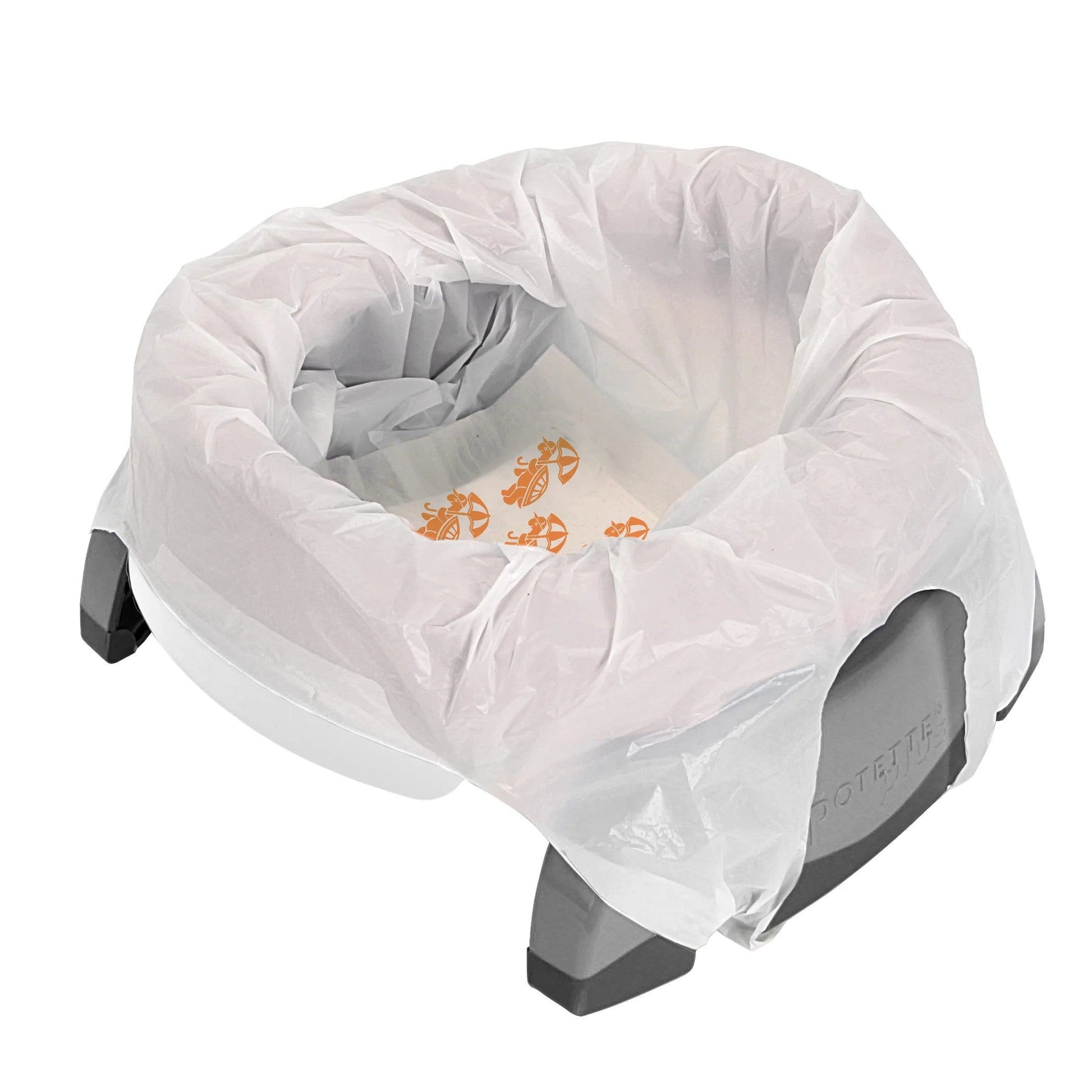 2 IN 1 Potette Plus White w/Gray Legs