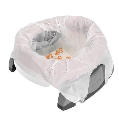 2 IN 1 Potette Plus White w/Gray Legs