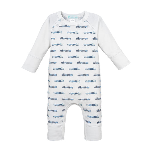 Feather Baby Choo-Choo Sailor Romper