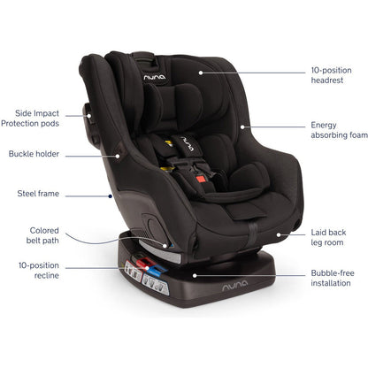 Nuna Rava Fire Retardant-Free Convertible Car Seat