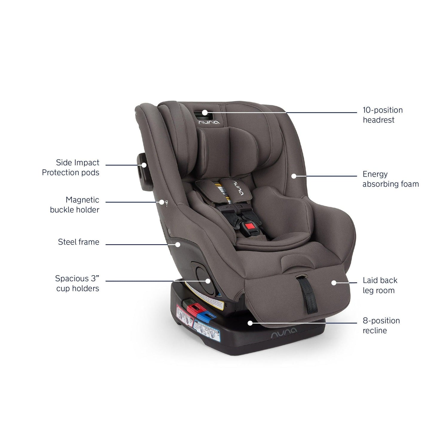 Nuna RAVA Next Child Safety Convertible Car Seat