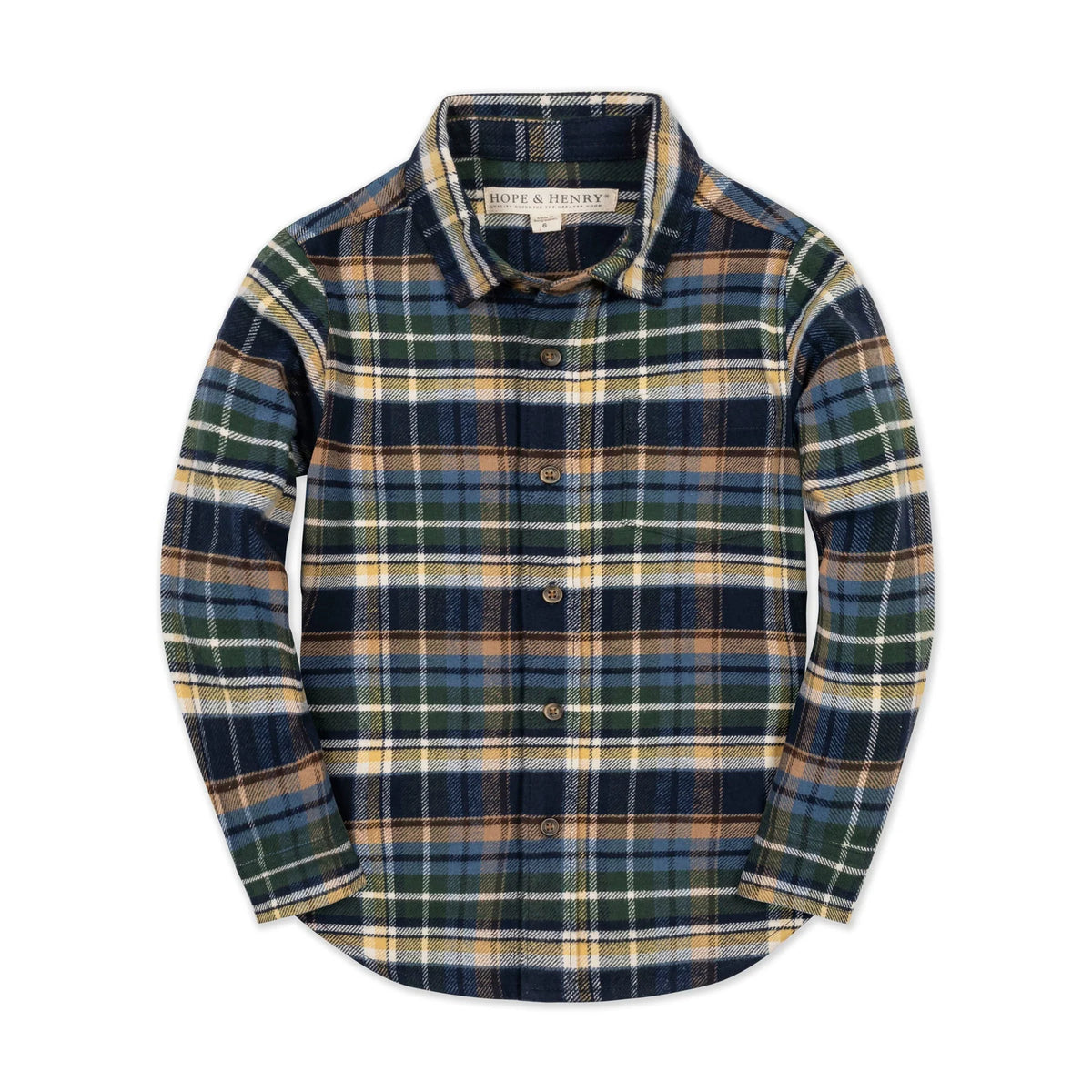 Hope & Henry Boys Organic Flannel Shirt