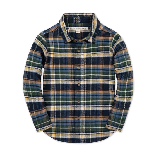 Hope & Henry Boys Organic Flannel Shirt