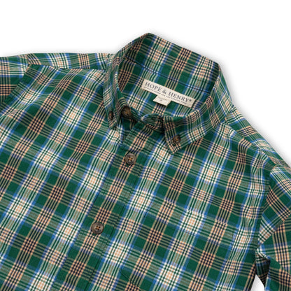 Hope & Henry Boys Organic Stretch Poplin Shirt