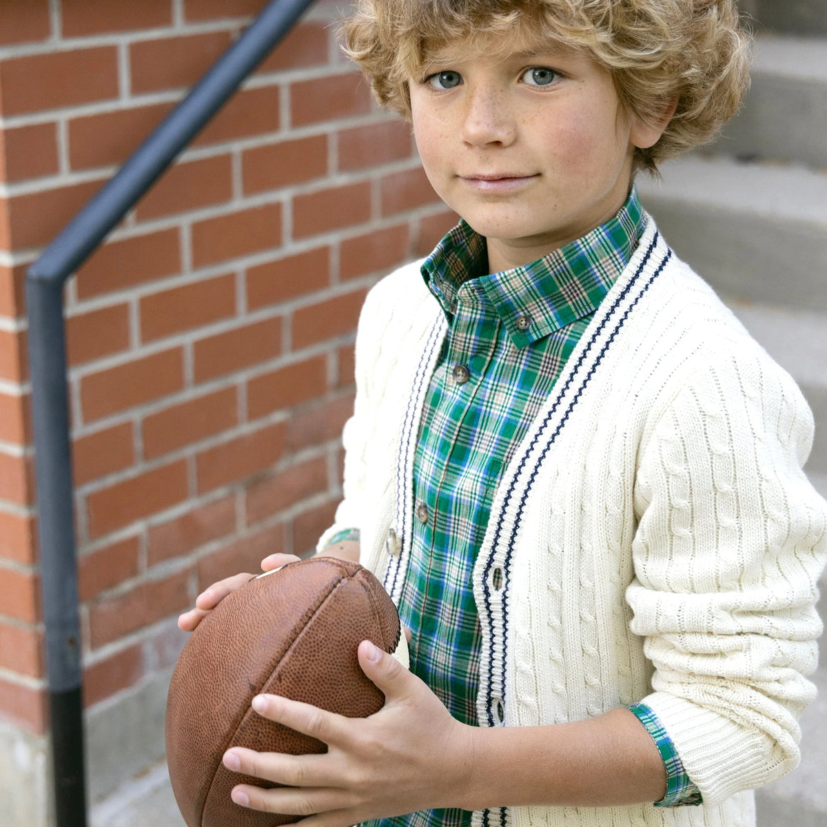Hope & Henry Boys Organic Stretch Poplin Shirt