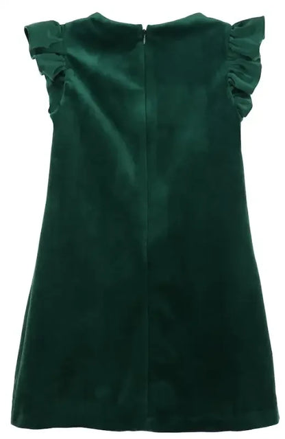 Luli & Me Deluxe Velvet Shift Dress