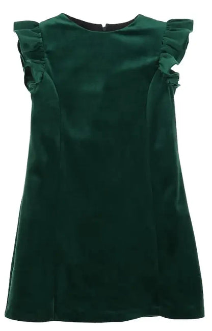 Luli & Me Deluxe Velvet Shift Dress