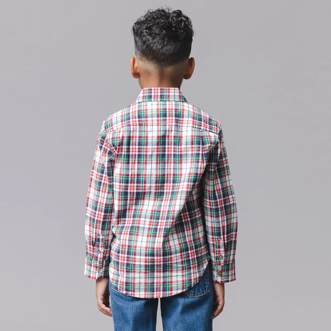 Hope & Henry Boys Organic Stretch Poplin Shirt