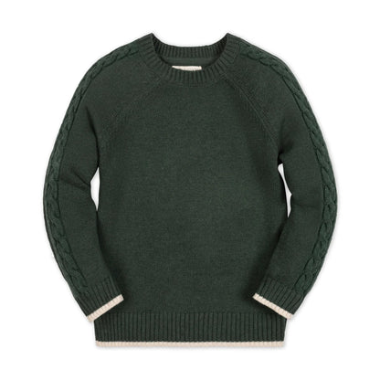Hope & Henry Boys Organic Raglan Crew Neck Sweater